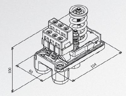 Dimensions PMA pressure switch italtecnica